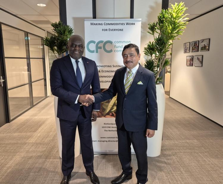 Ambassador Belal is seen with Ambassador Tatangani